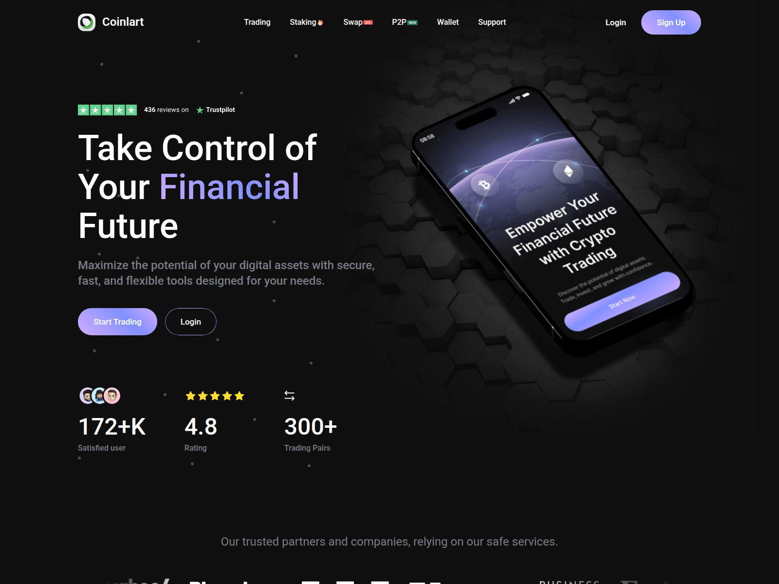 Screenshot of coinlart.com