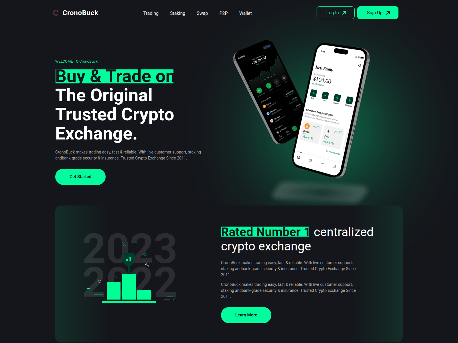 Screenshot of cronobuck.com