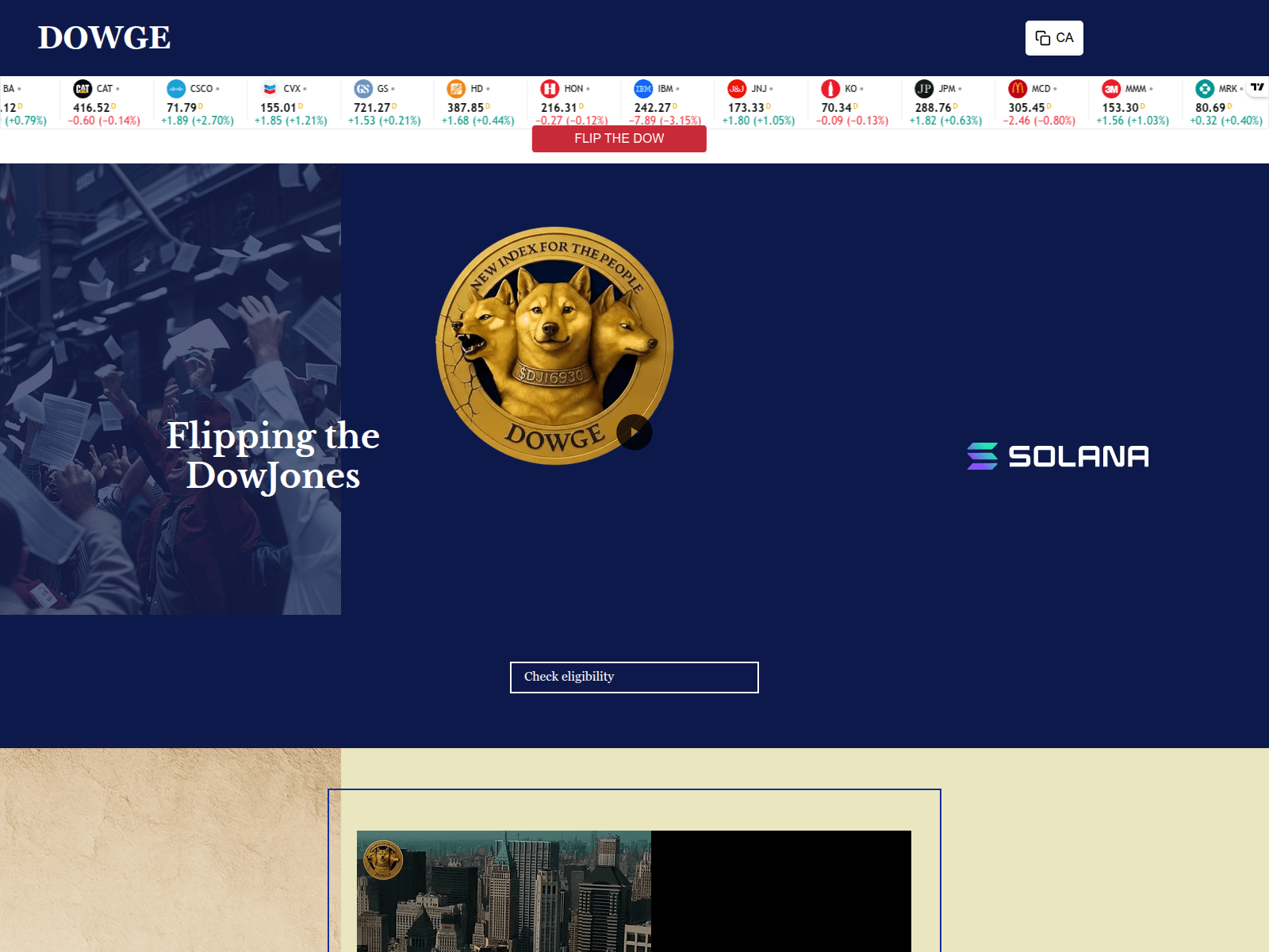 Screenshot of dowgesolana.net