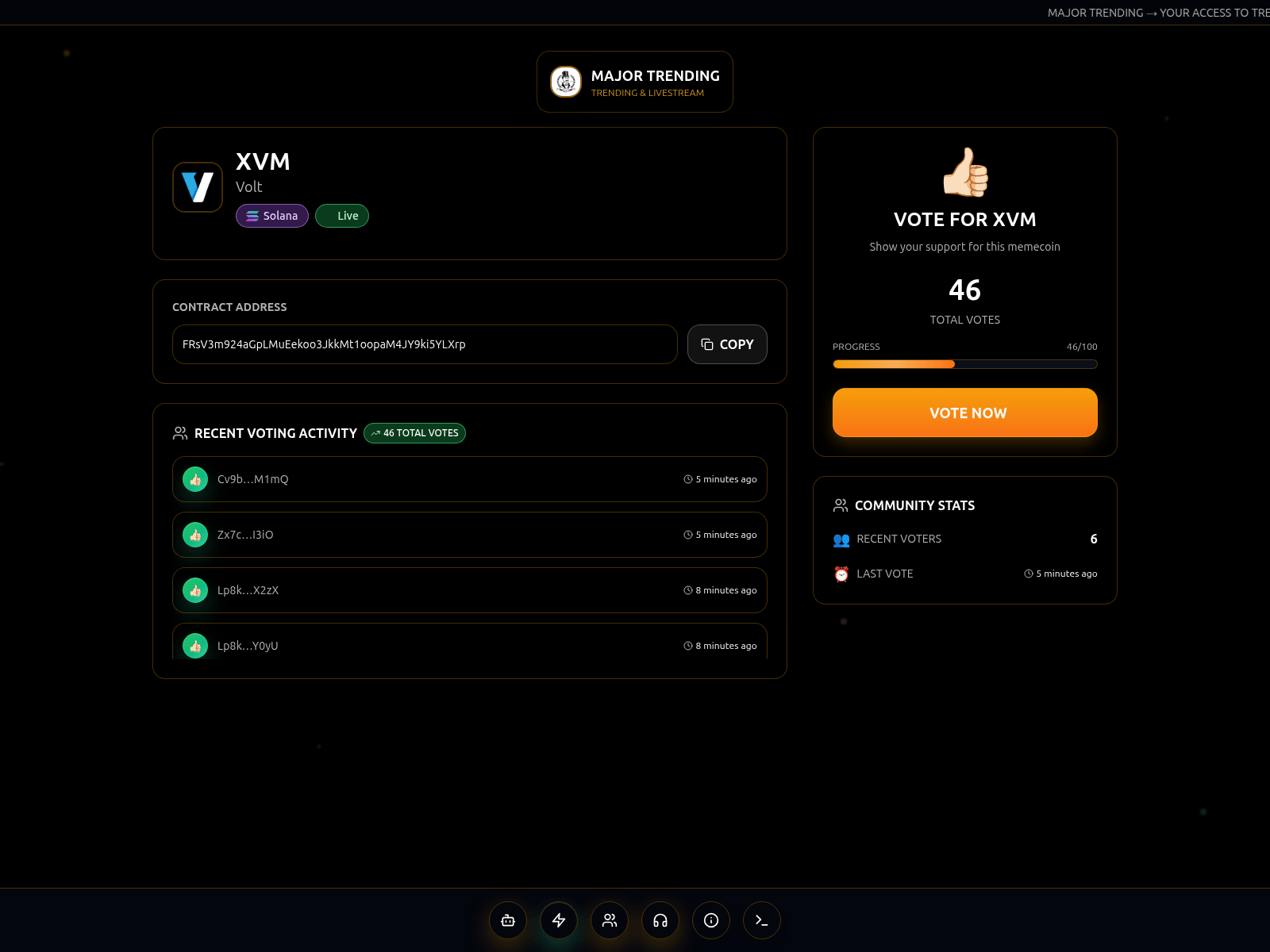 Screenshot of majortrending.pages.dev