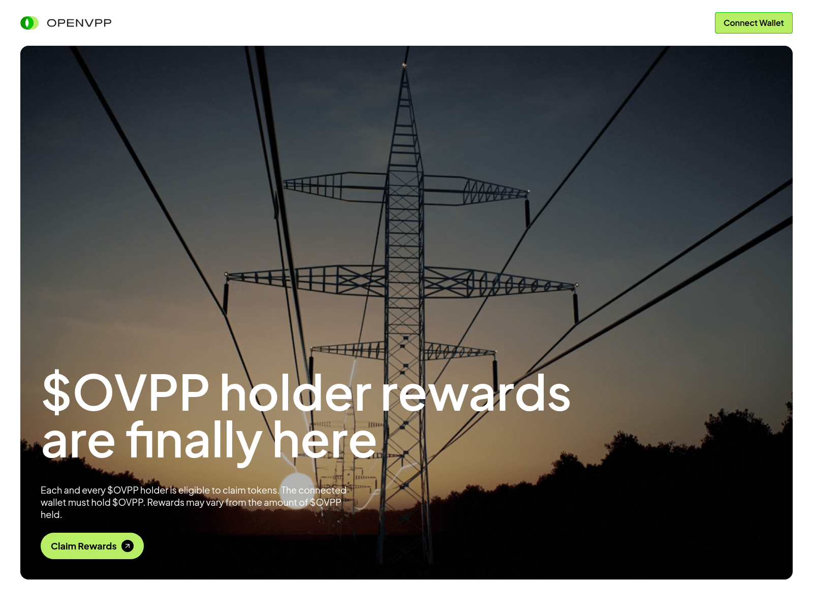Screenshot of openvpp-utility.com
