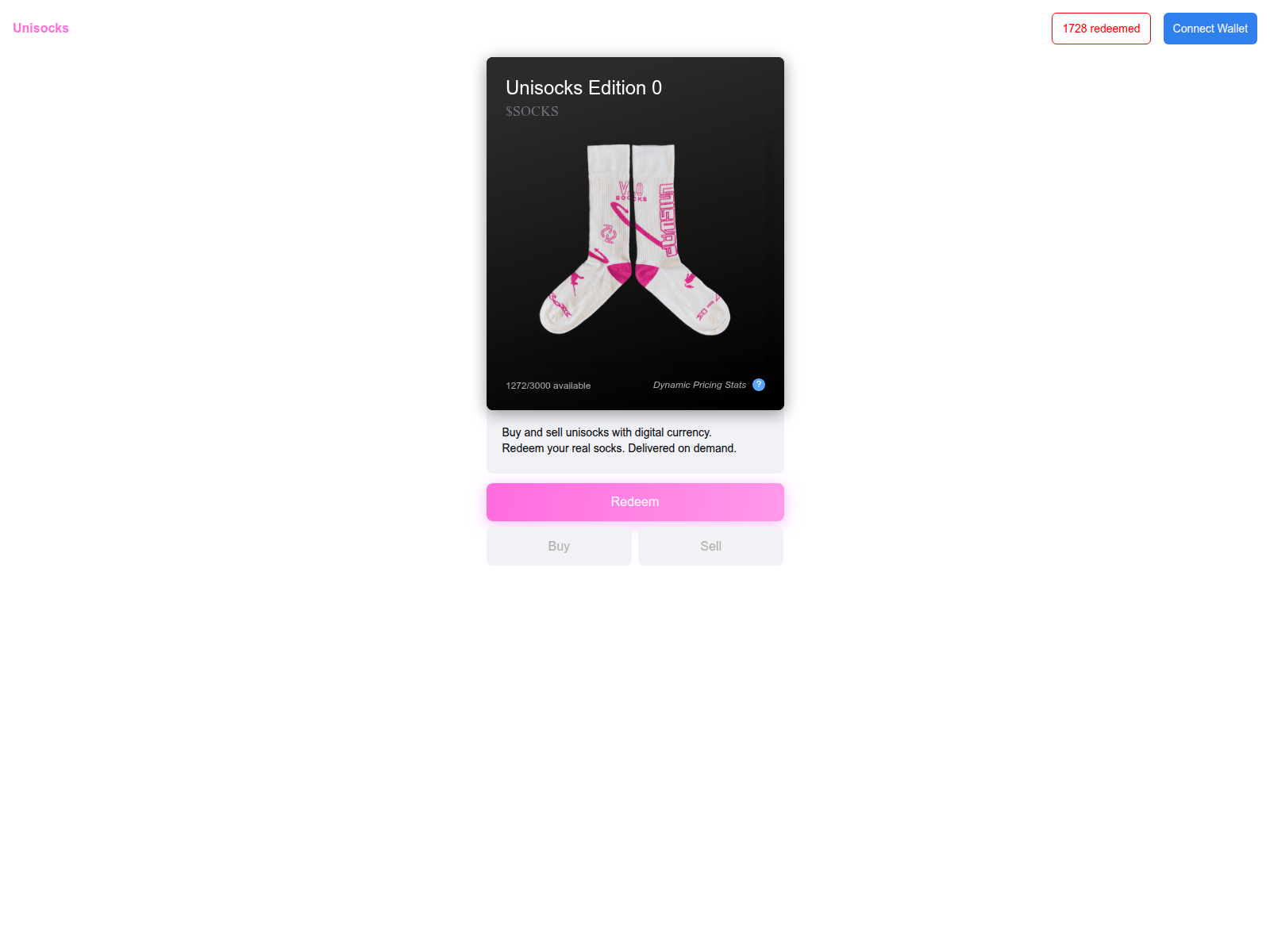 Screenshot of unisocks-ens.xyz