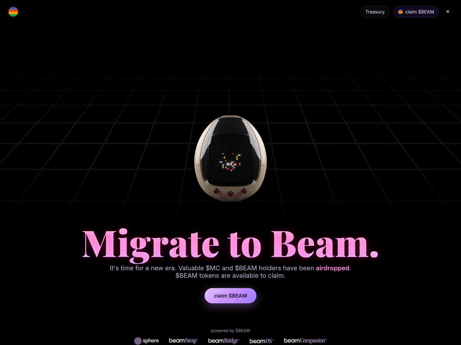 Screenshot of beam-get.com