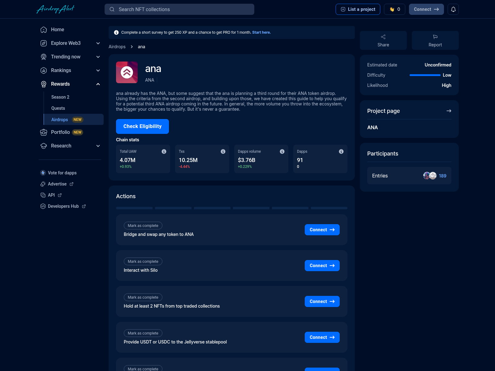 Screenshot of ana.airdropalert.cyou