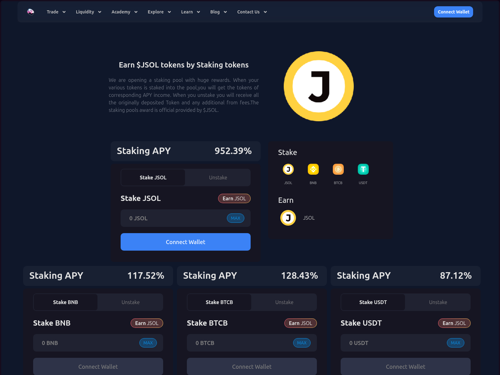 Screenshot of jpool.sushitrade.cyou