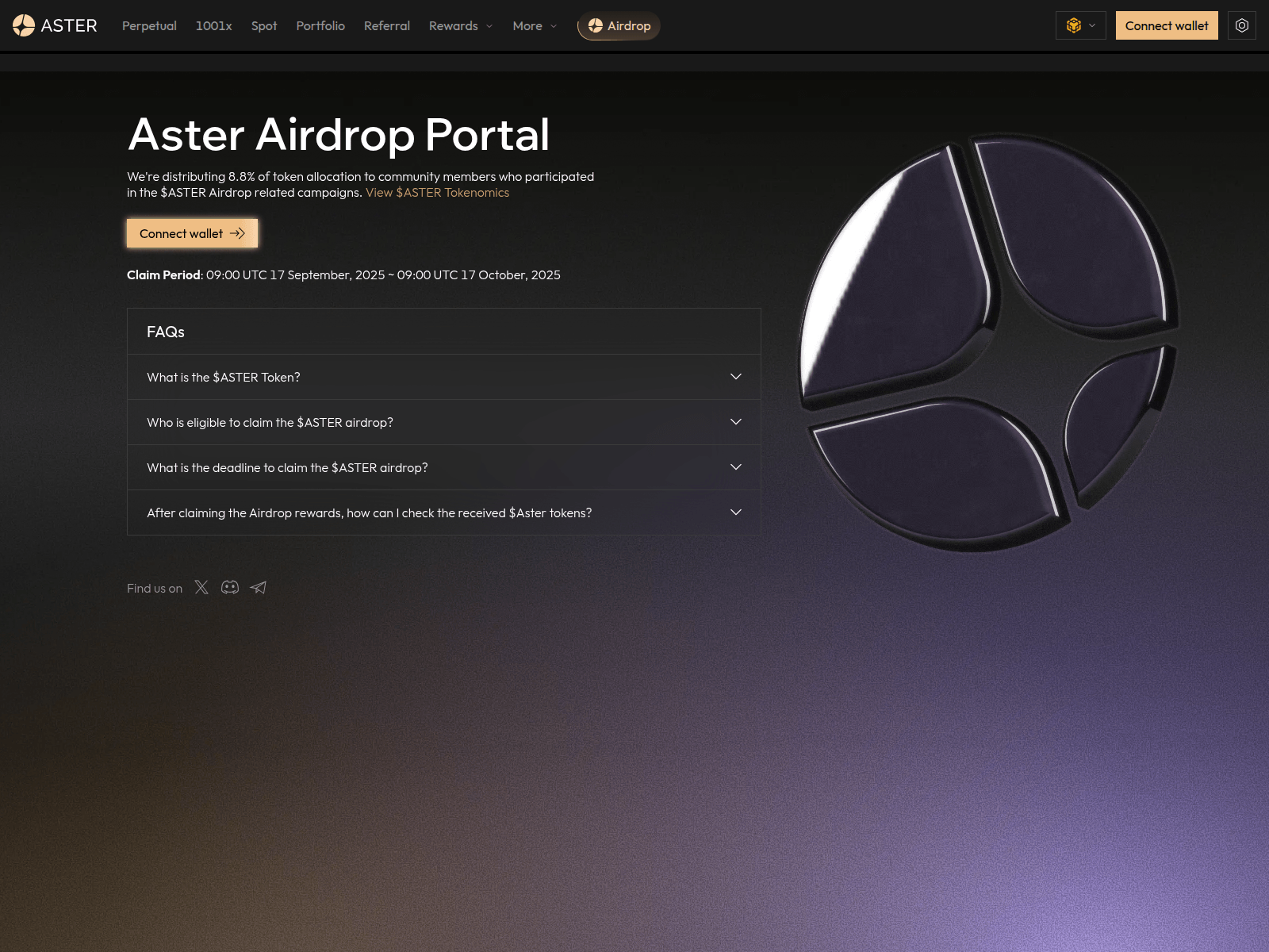 Screenshot of asterapp.xyz