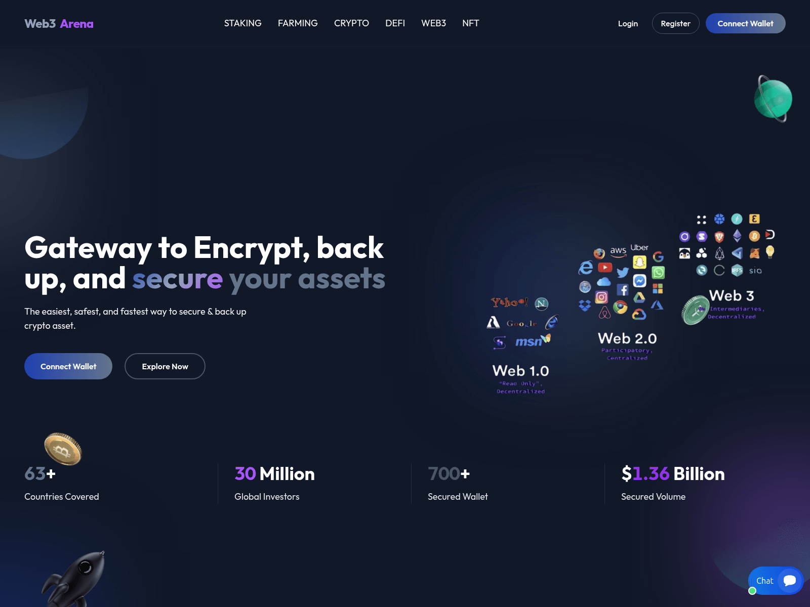 Screenshot of web3arena.net