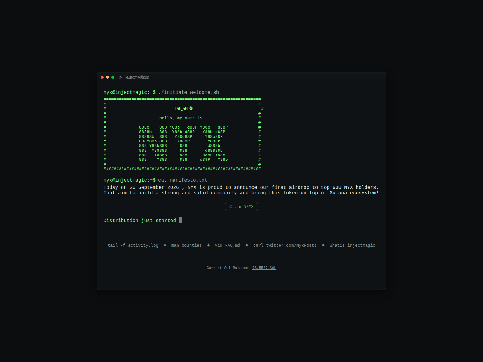 Screenshot of claim-nyxrun.com