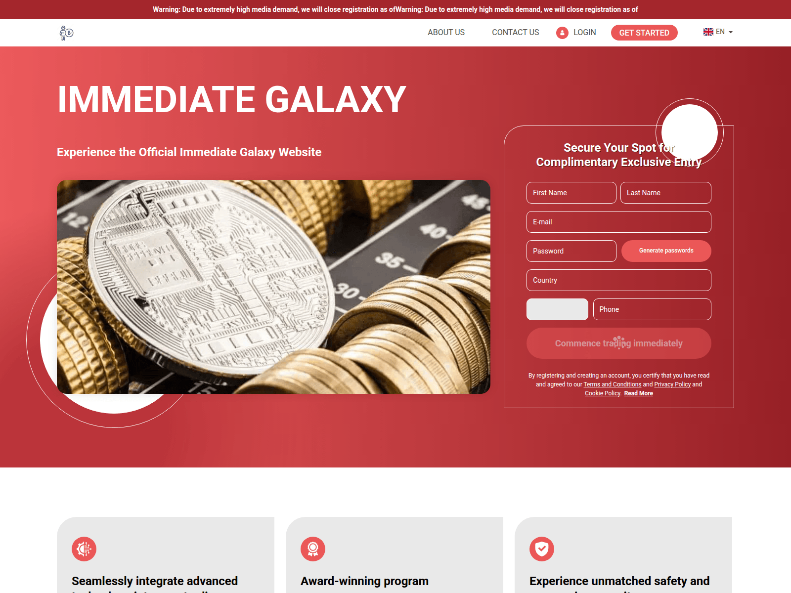 Screenshot of immediate-galaxy-app.com