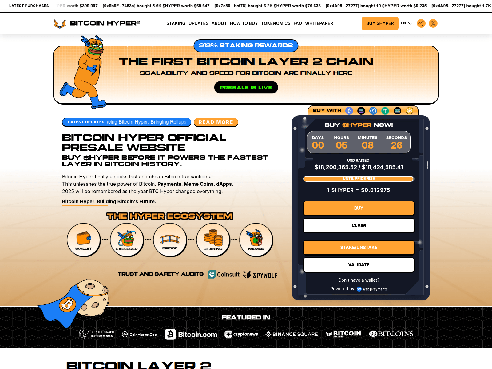 URLScan capture for bitcoinshyper.live