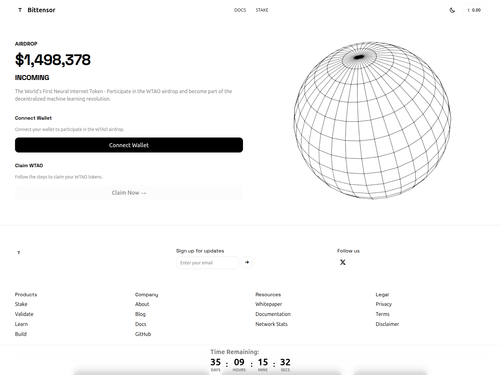 Screenshot of bittensor-ai.us