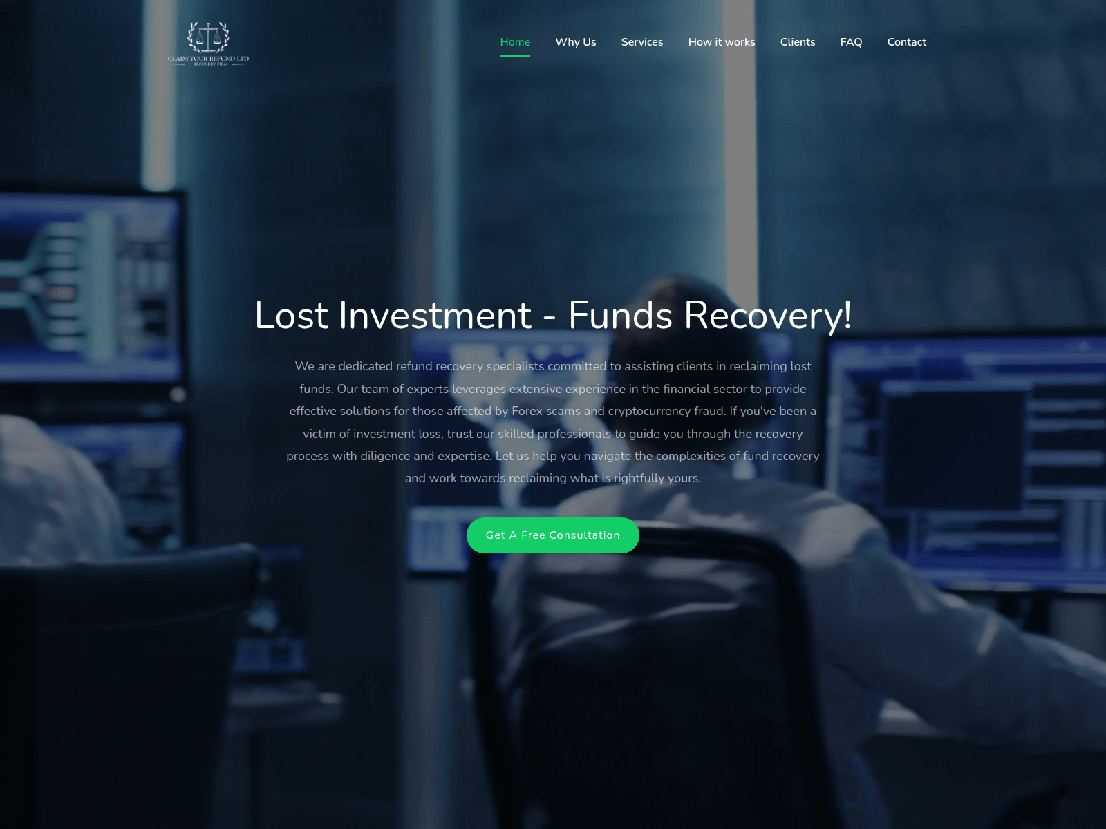Screenshot of fundsrecovery.co