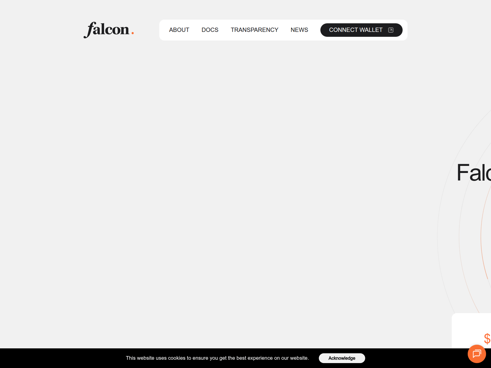 Screenshot of falcon-finance.app
