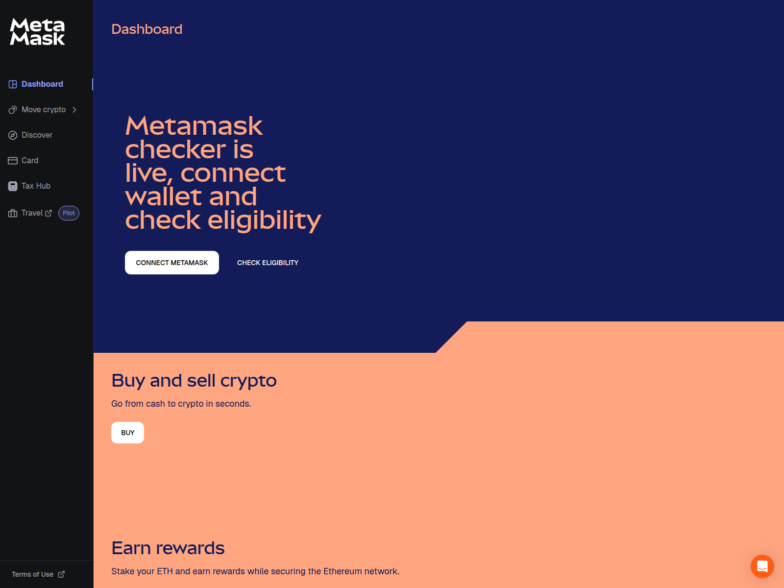 Screenshot of mask-eligibility.app