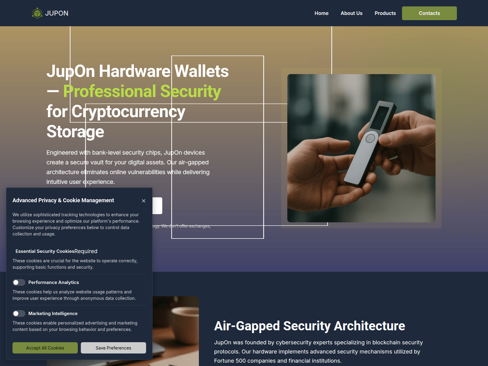 Screenshot of jup-on.us.com