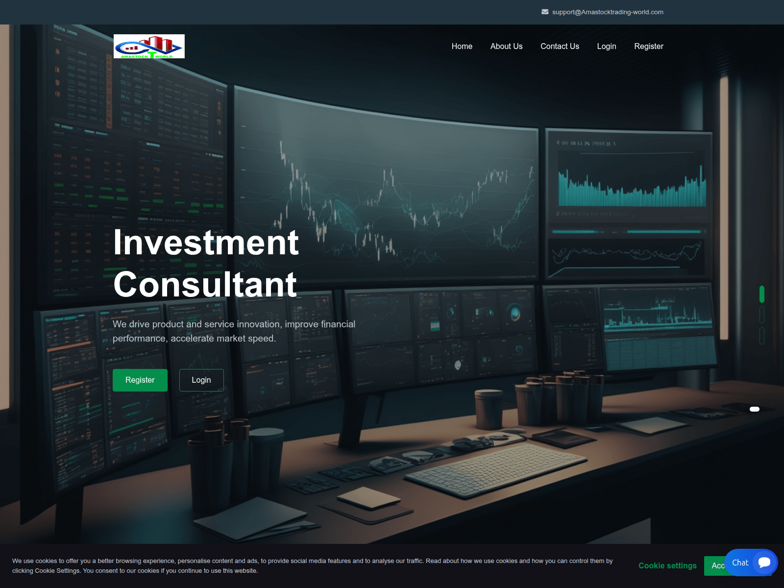 Screenshot of amastocktrading-world.com