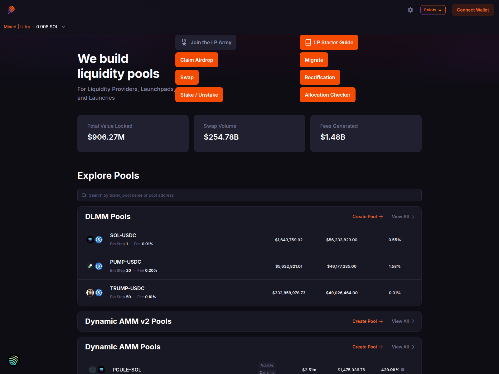 Screenshot of meteoralive.app