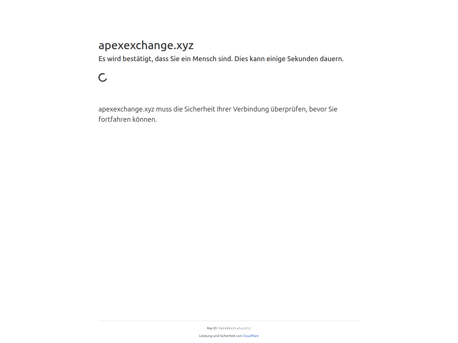 Screenshot of apexexchange.xyz