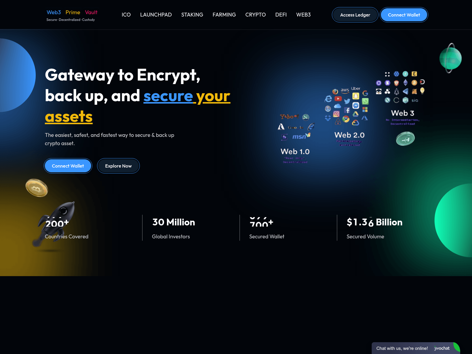 Screenshot of web3primevault.com