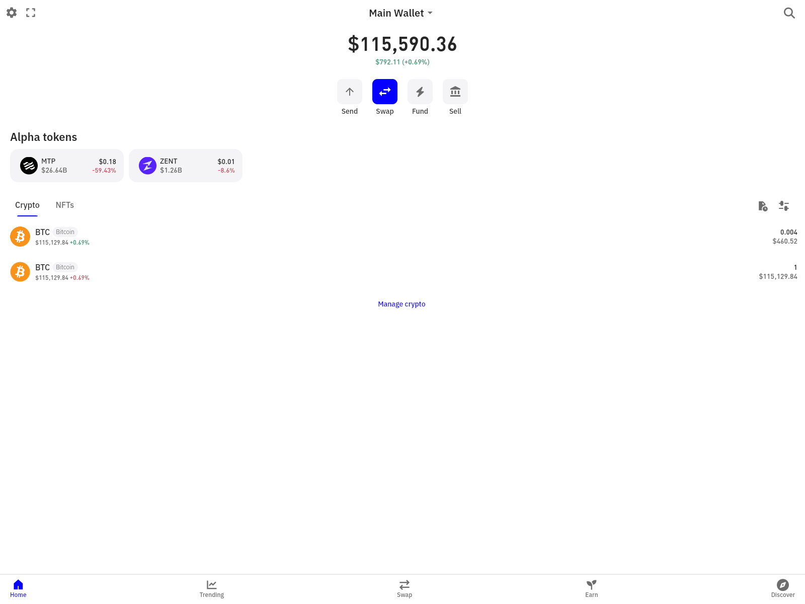 Screenshot of woofiswap.app