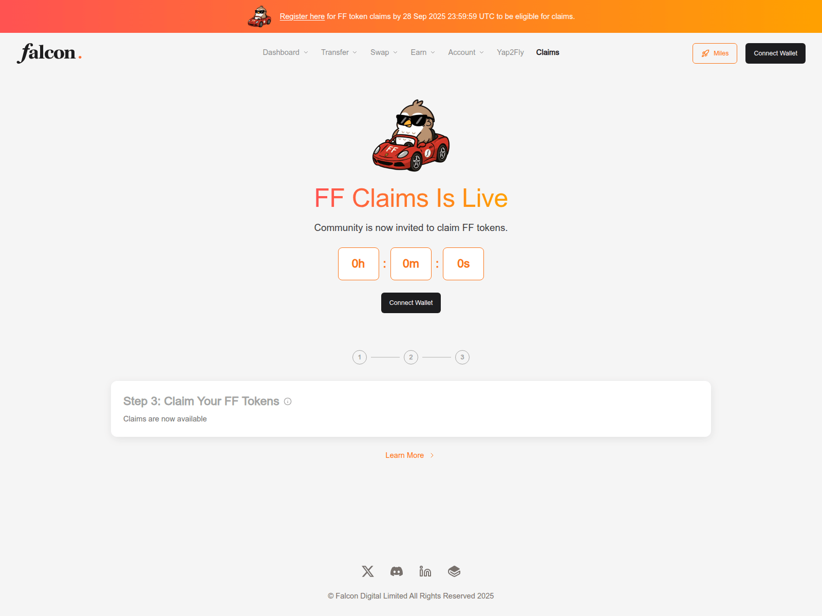 Screenshot of claims-falconsfinance.com