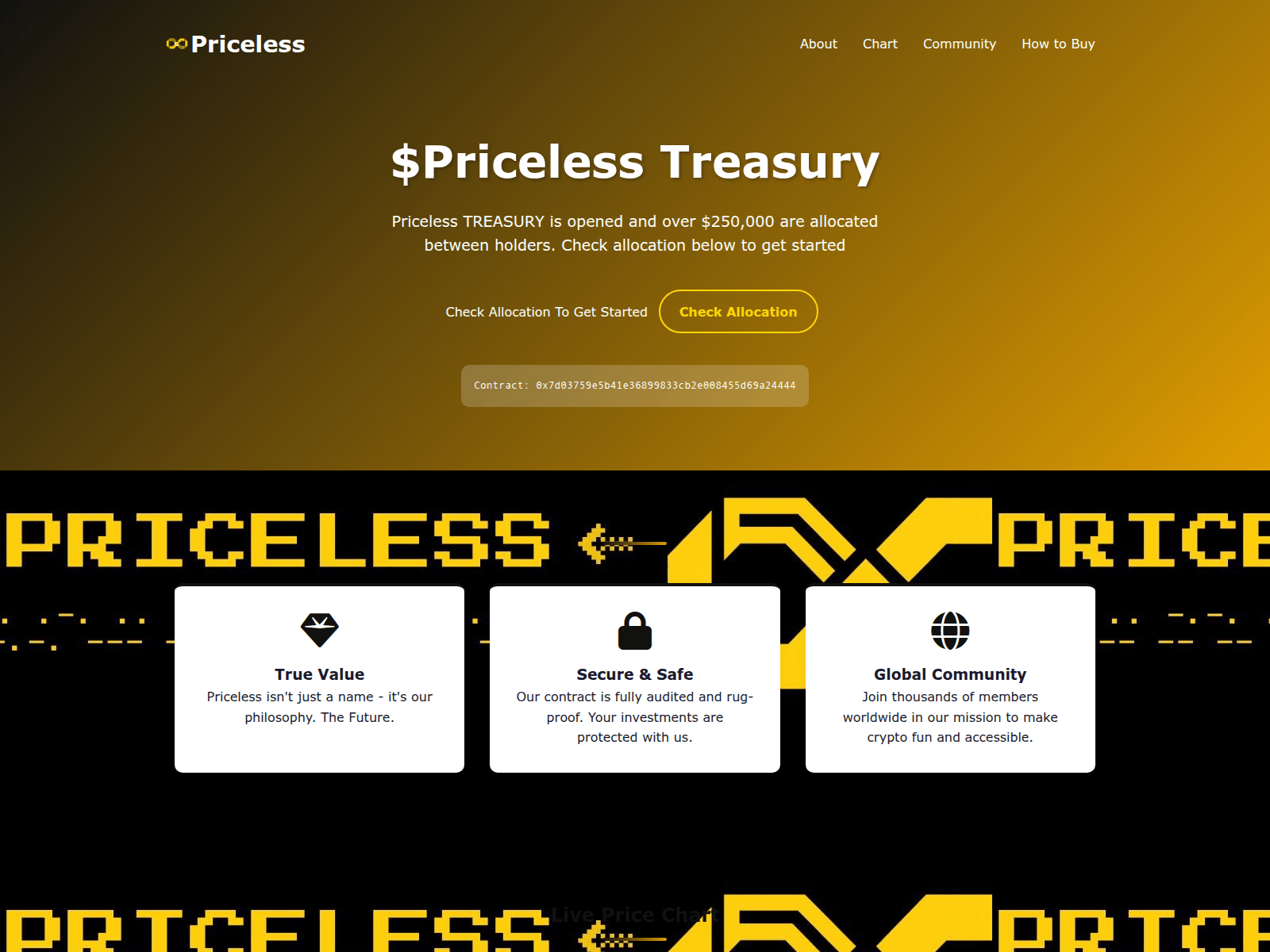 Screenshot of priceless-bnb.com