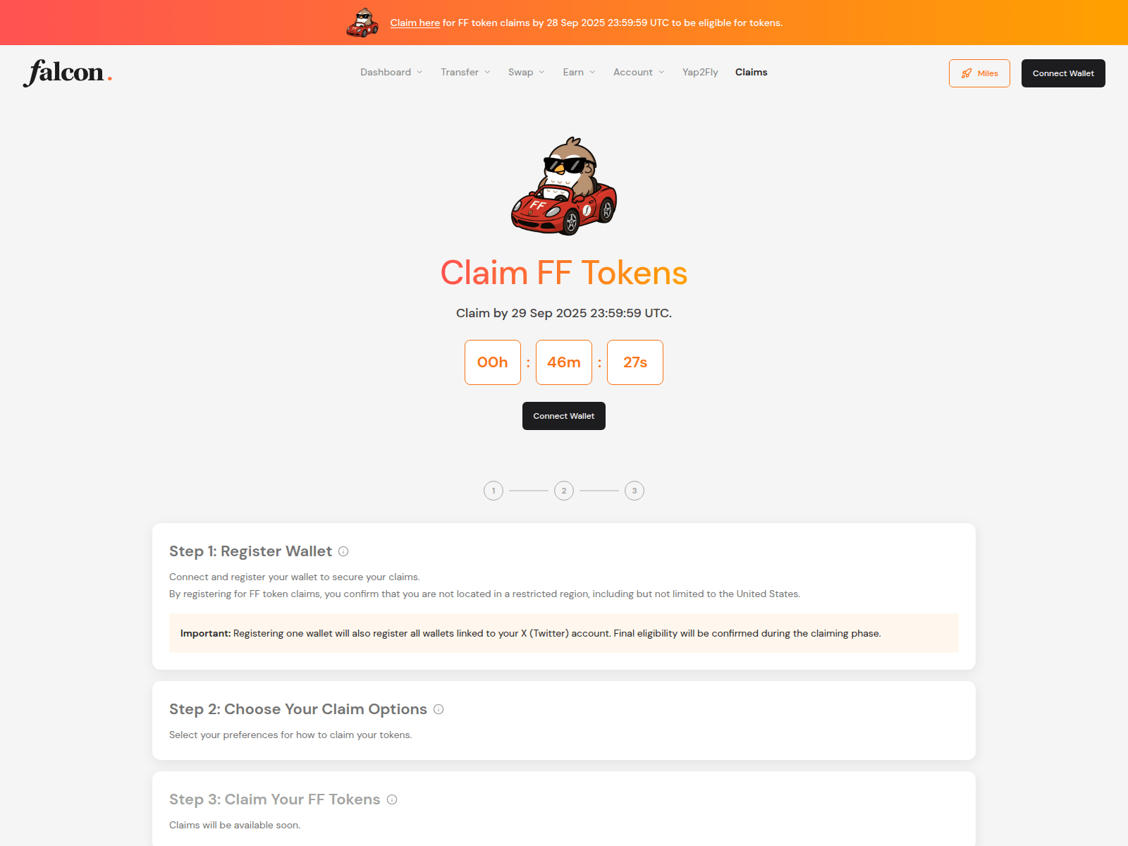 Screenshot of falconfinances.xyz