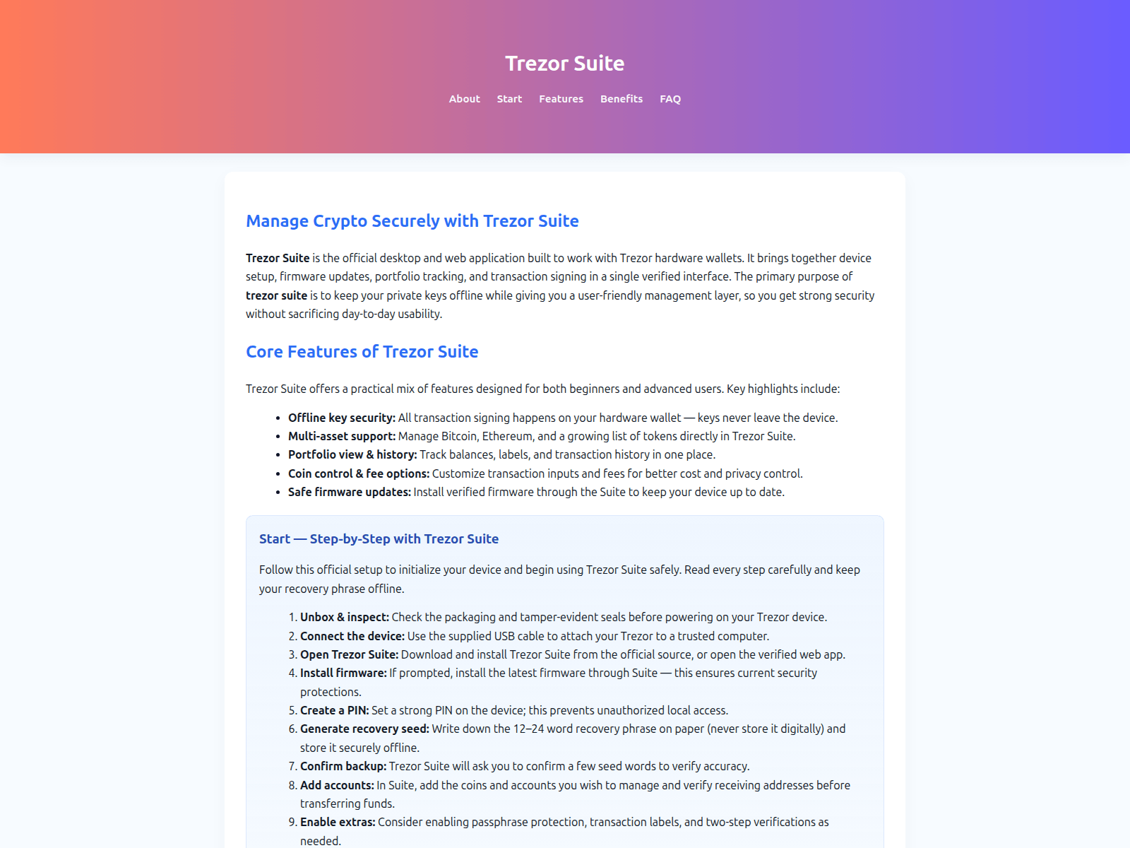 Screenshot of suites-trezzor.pages.dev