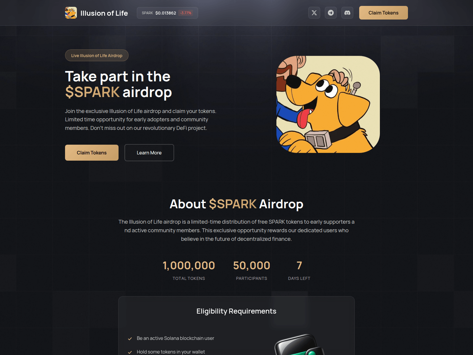 Screenshot of www-sparks.org
