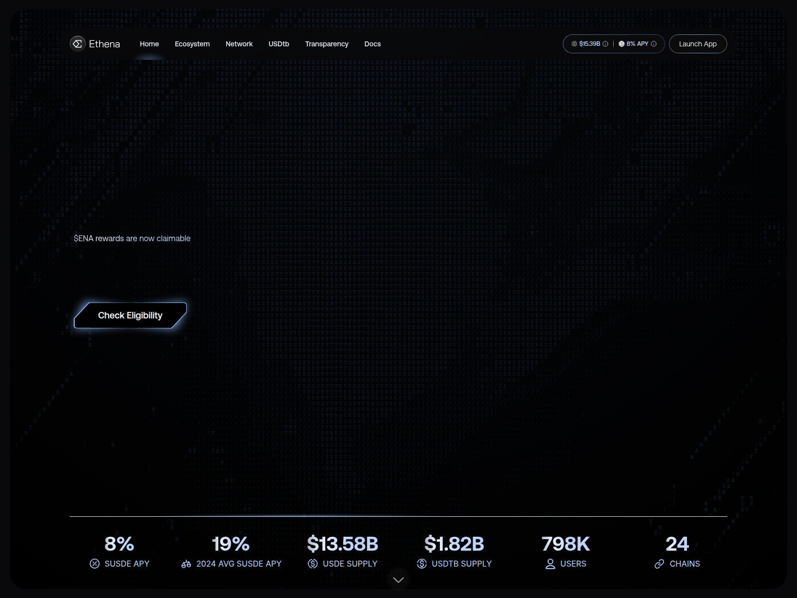 Screenshot of distribution-ethena.fi