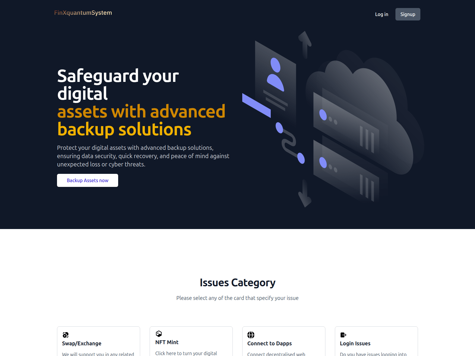 Screenshot of finxquantumsystem.com