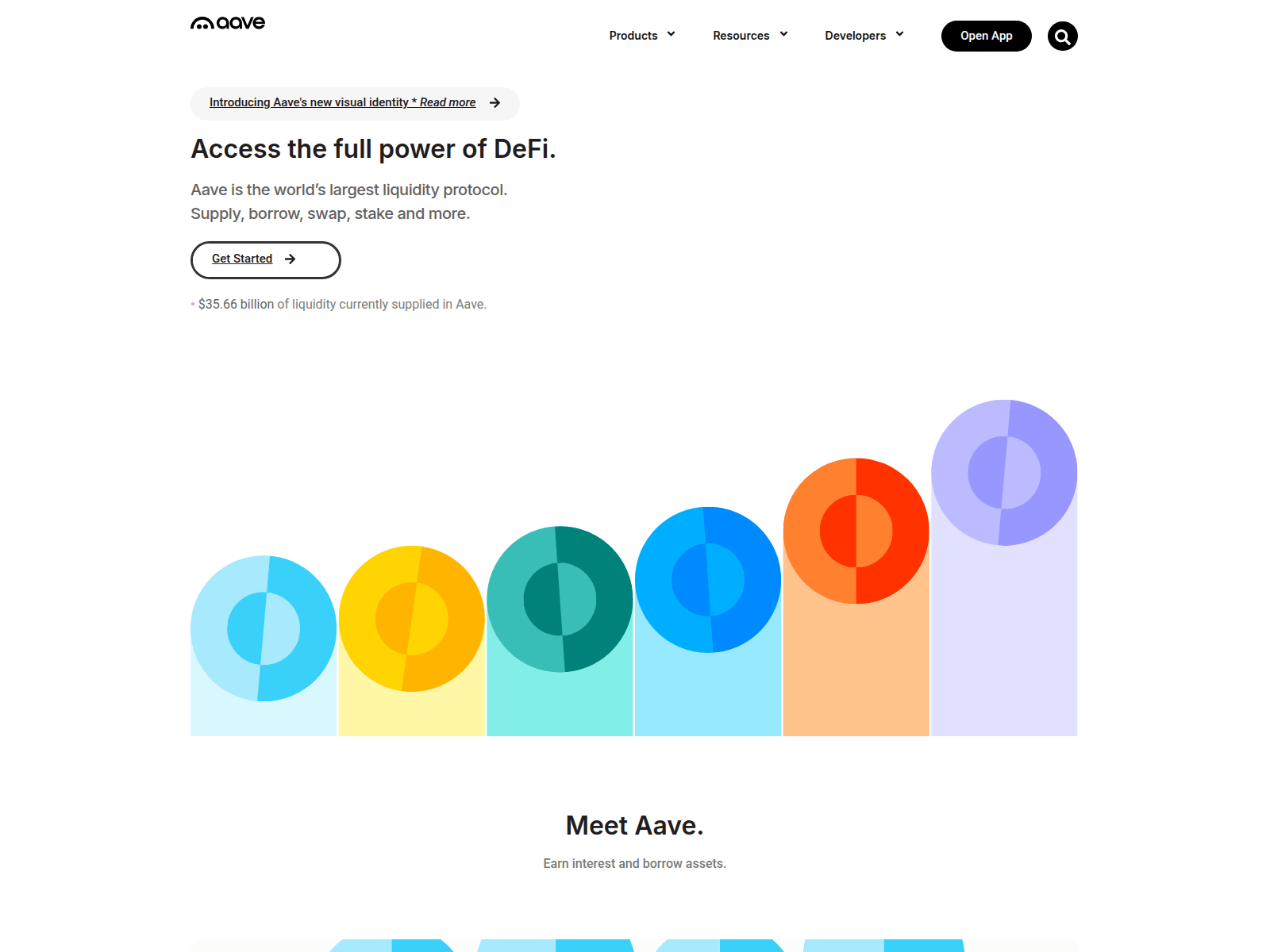 Screenshot of web-aave.xyz