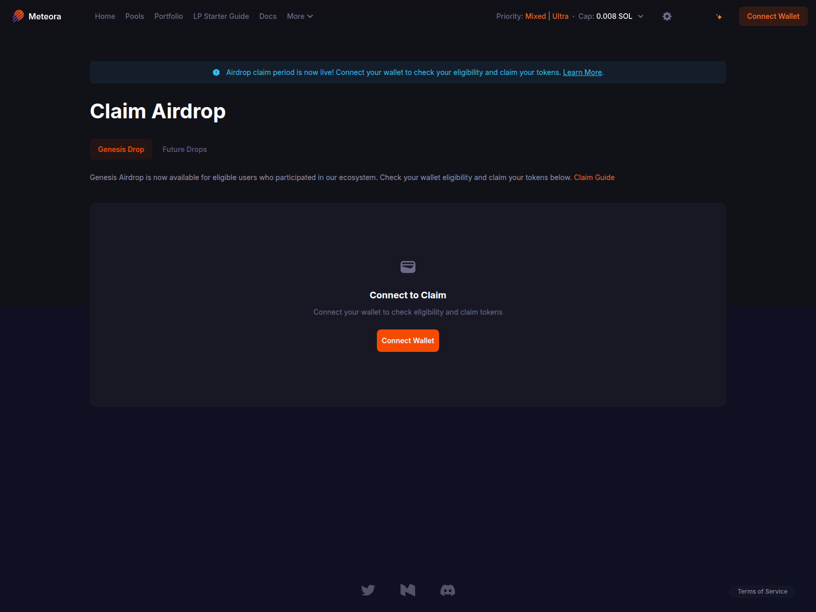 Screenshot of app.meteorag.fun