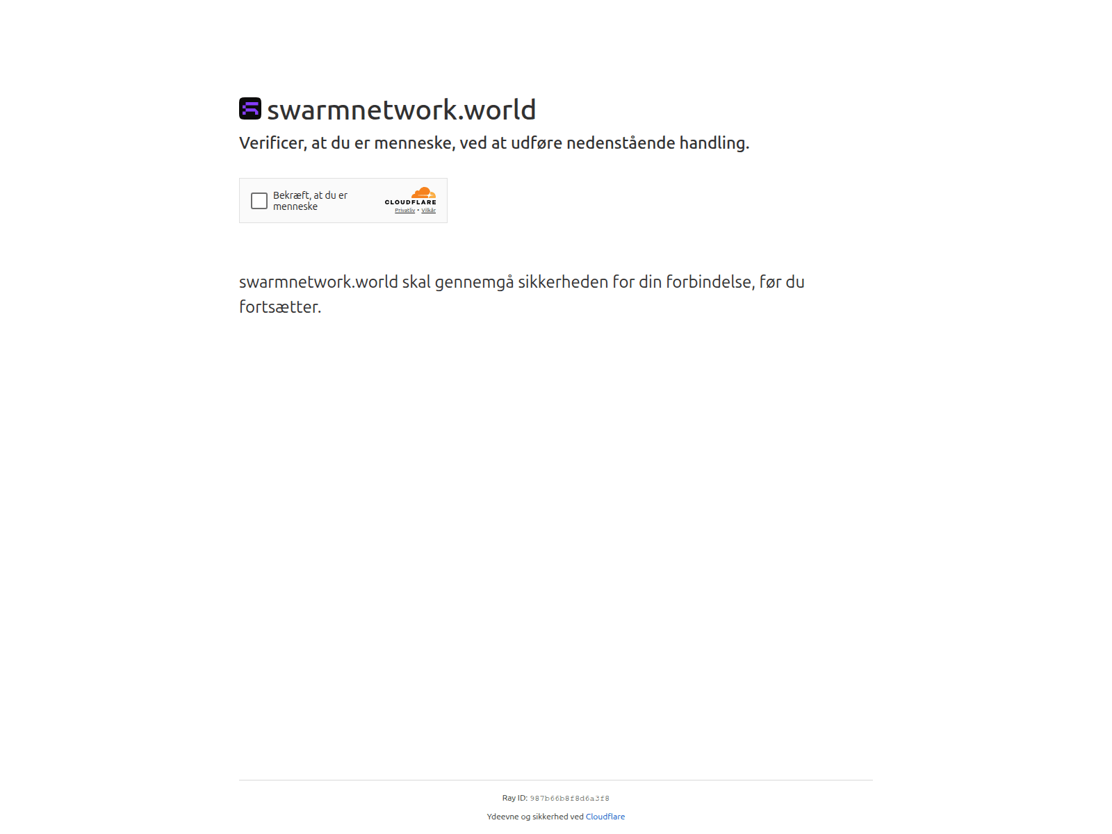 Screenshot of swarmnetwork.world