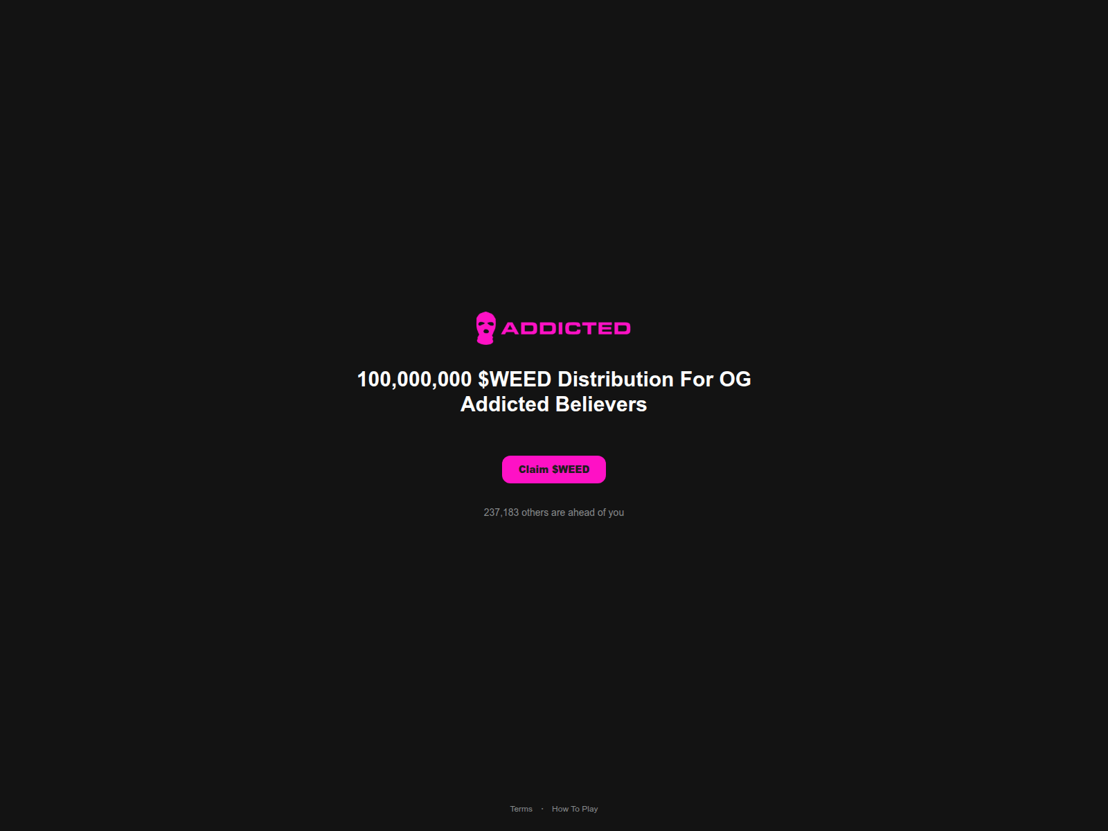Screenshot of claim-addicted.fun