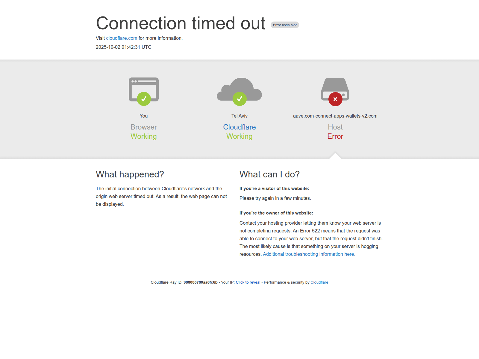 Screenshot of aave.com-connect-apps-wallets-v2.com