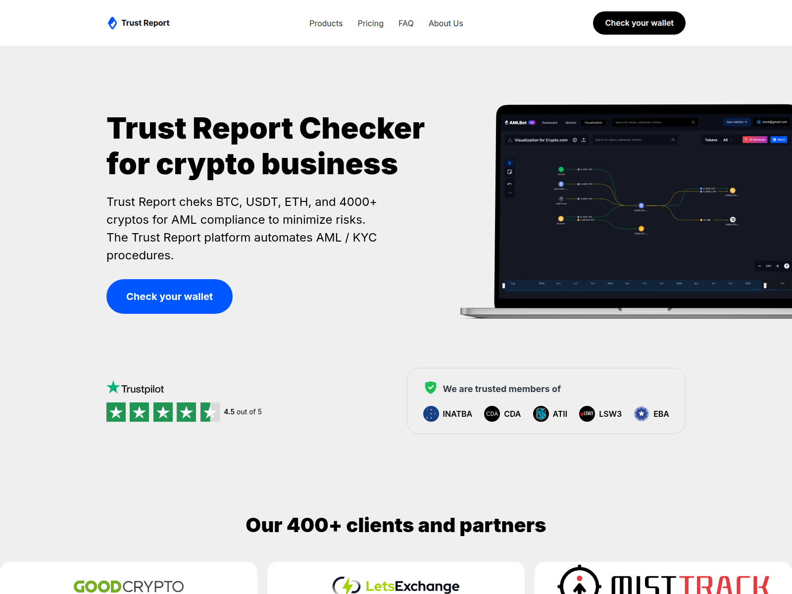 Screenshot of trustreport.app