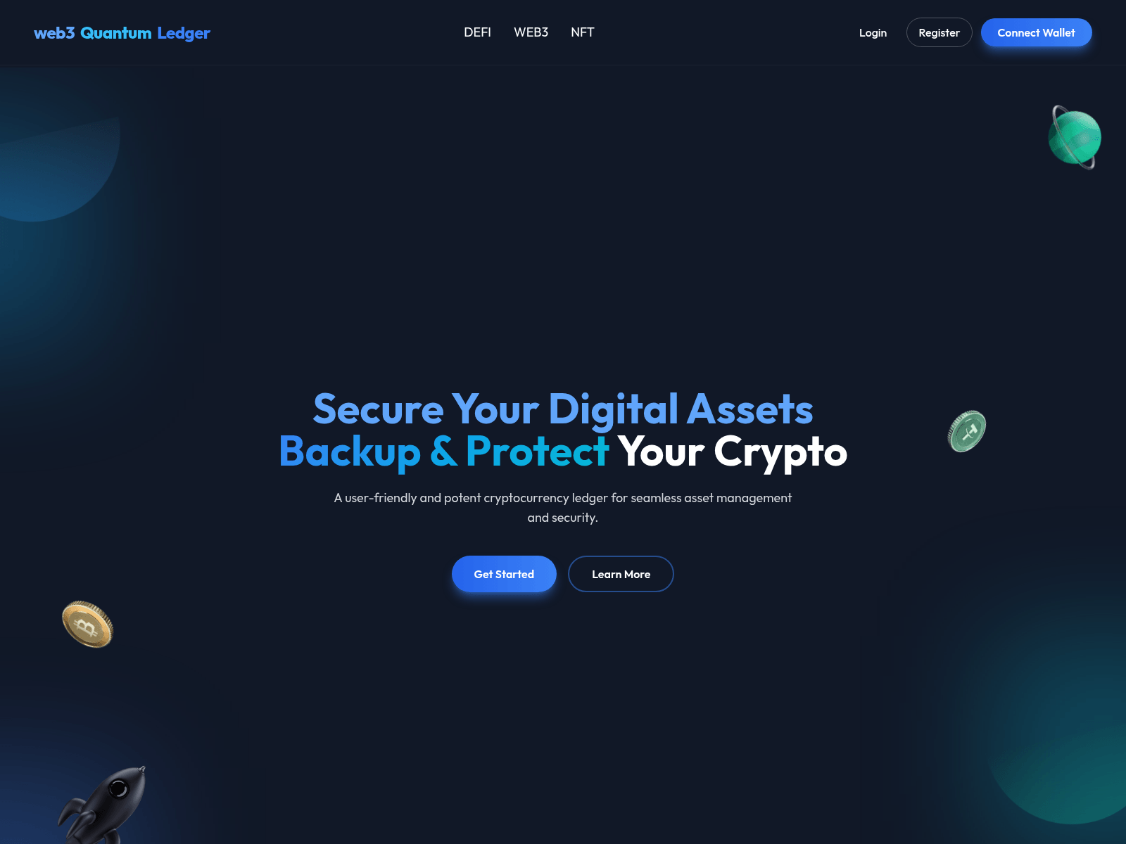 Screenshot of web3quantumledger.com