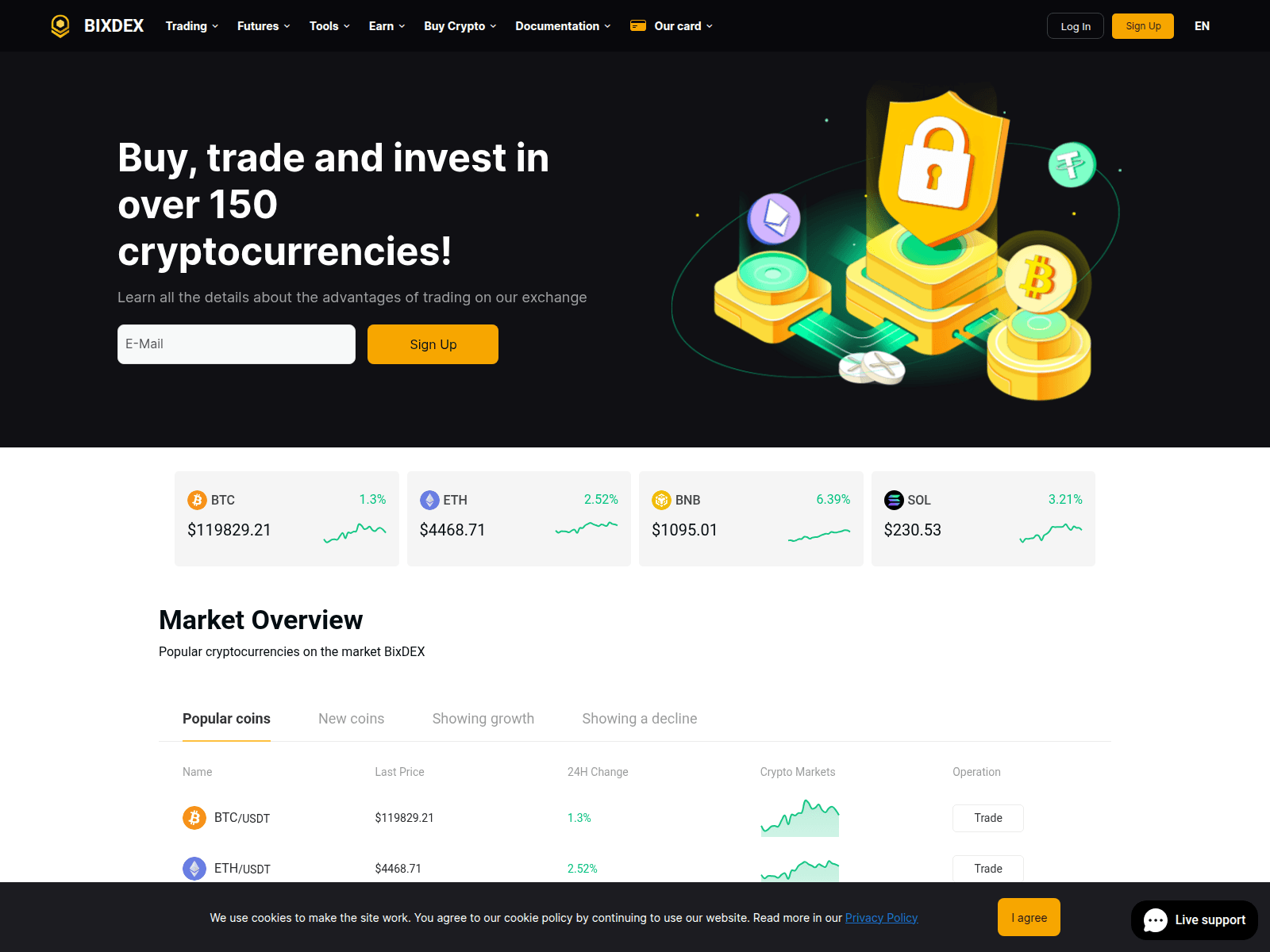 Screenshot of bixdex.us
