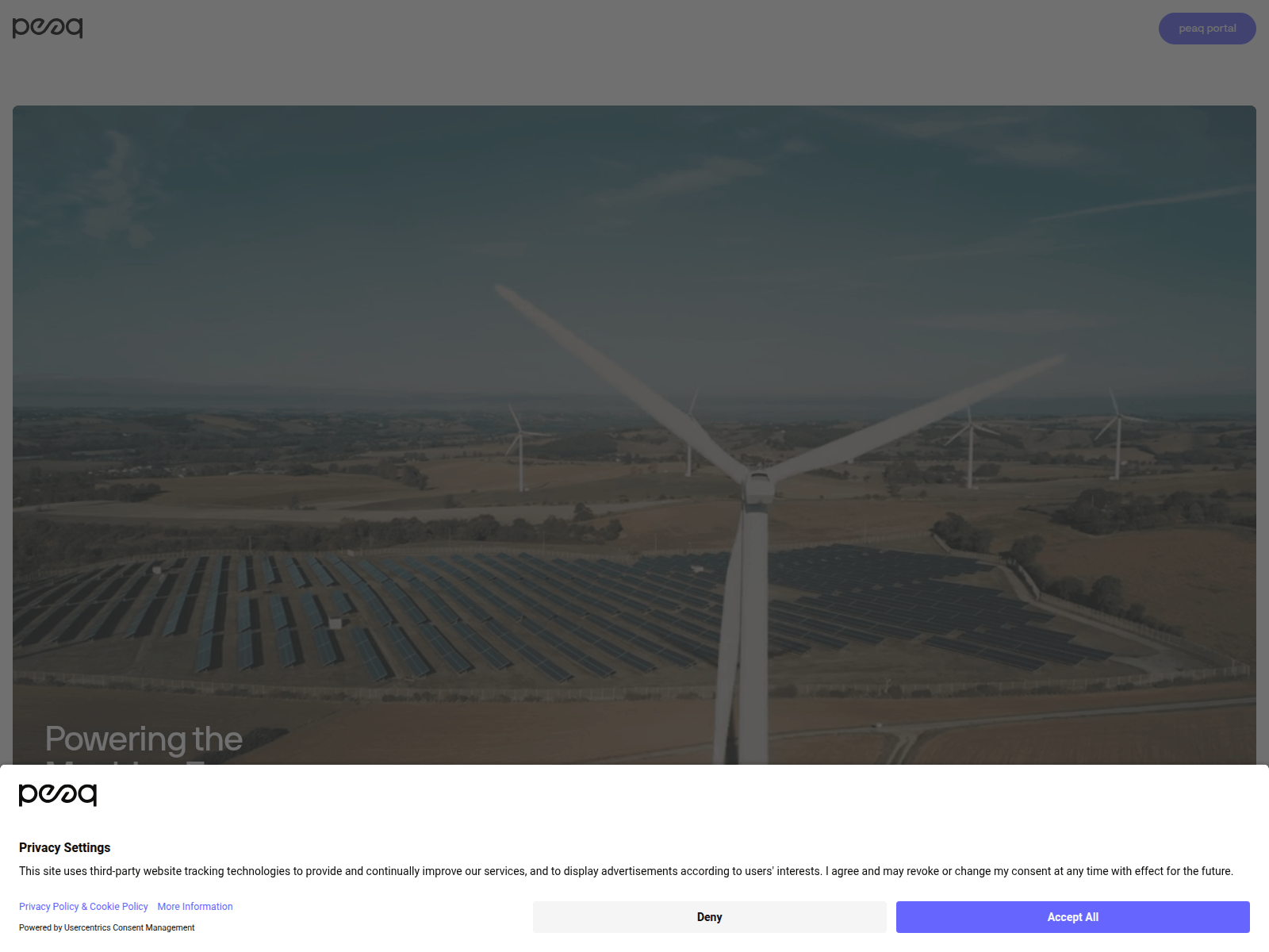 Screenshot of peaqportal.app