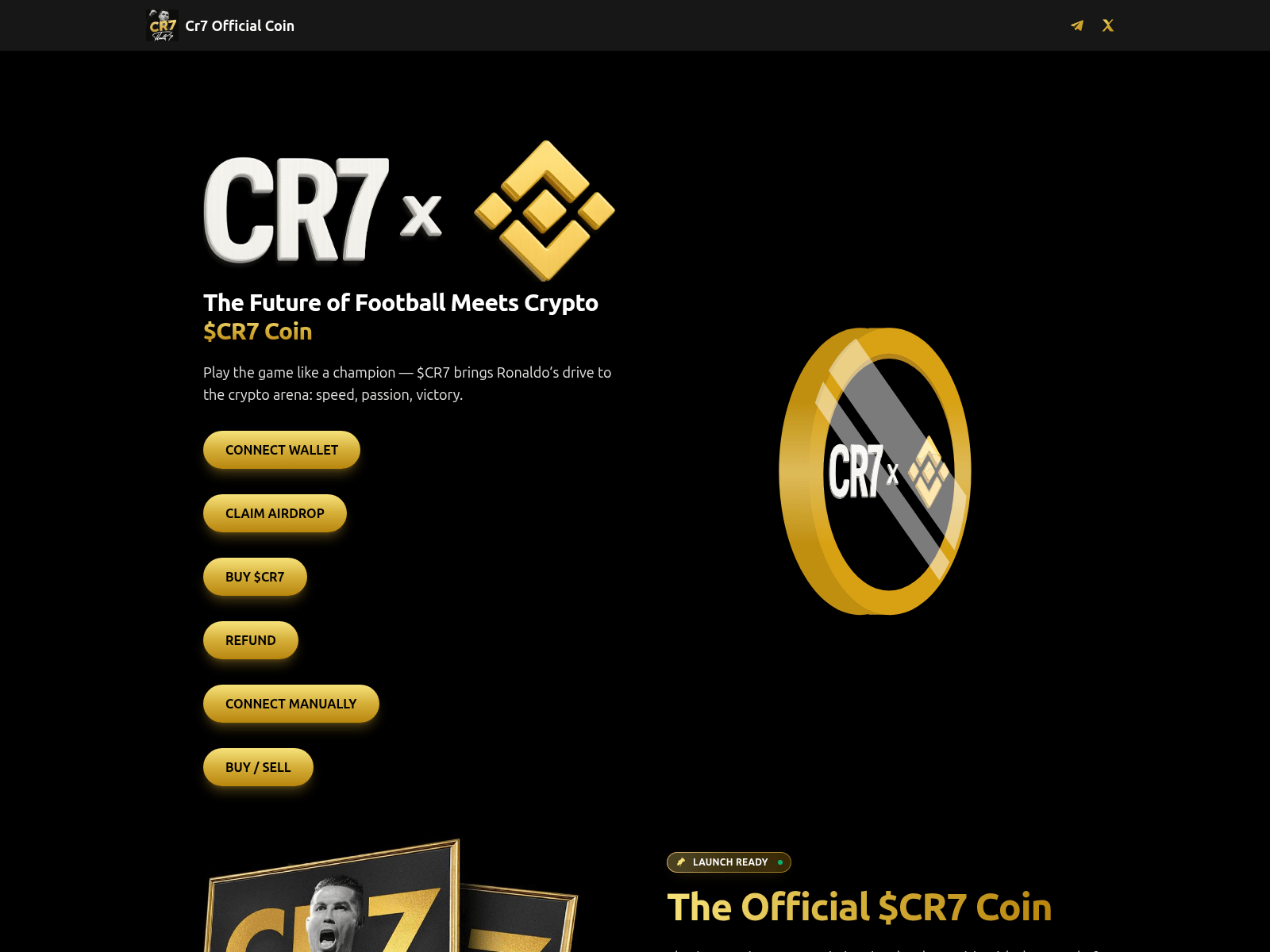Screenshot of cr7officialsol.live