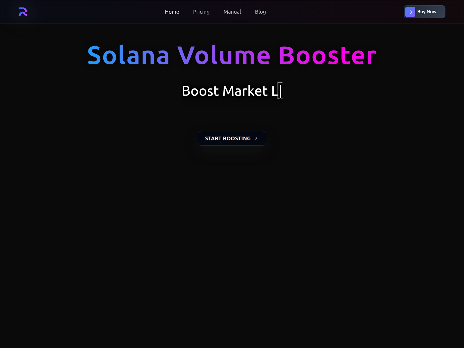 Screenshot of solanavolumebooster.com