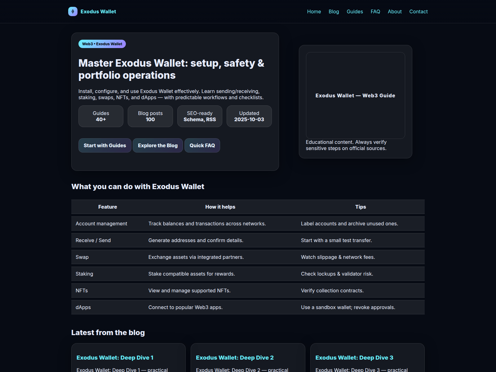 Screenshot of exodus-wallet.co.com