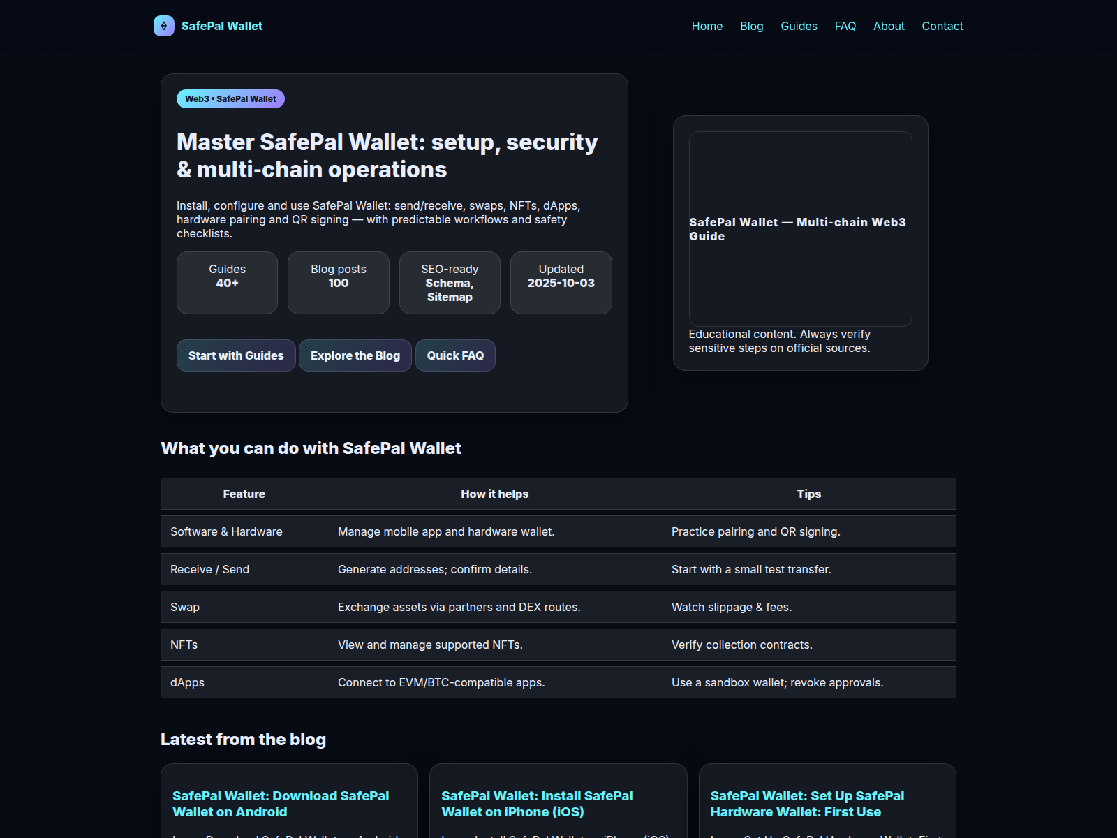 Screenshot of safepal-wallet.co.com