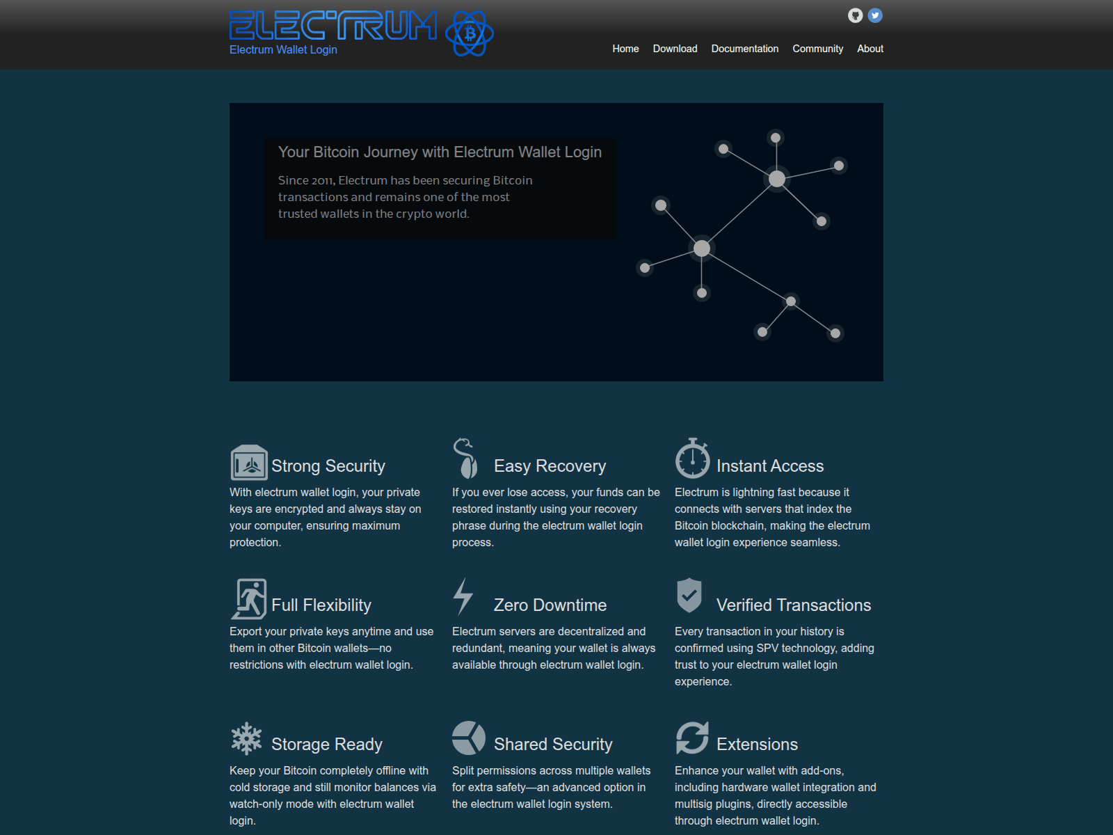 Screenshot of electrumwalletlogin.com