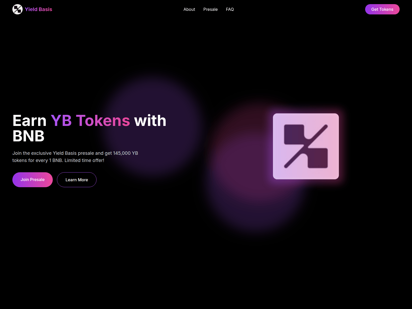 Screenshot of yieldbasis.sale