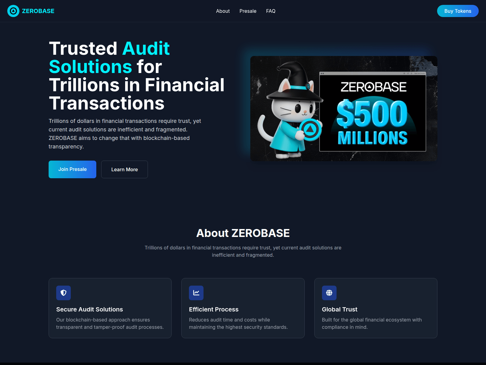 Screenshot of zerobasetoken.top