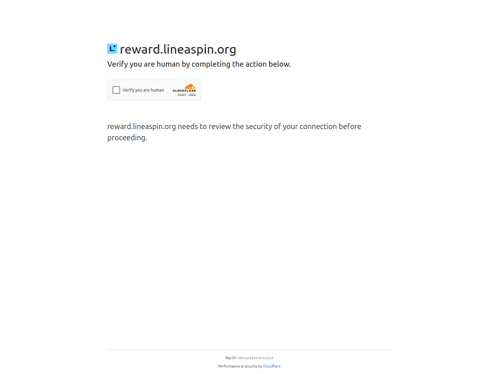 Screenshot of reward.lineaspin.org