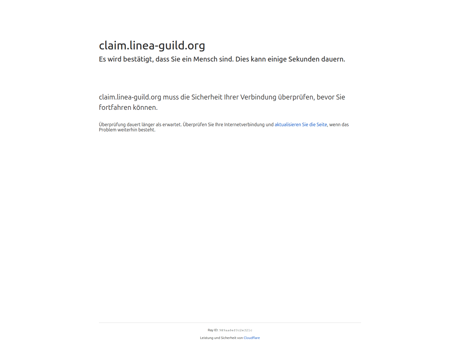 Screenshot of claim.linea-guild.org