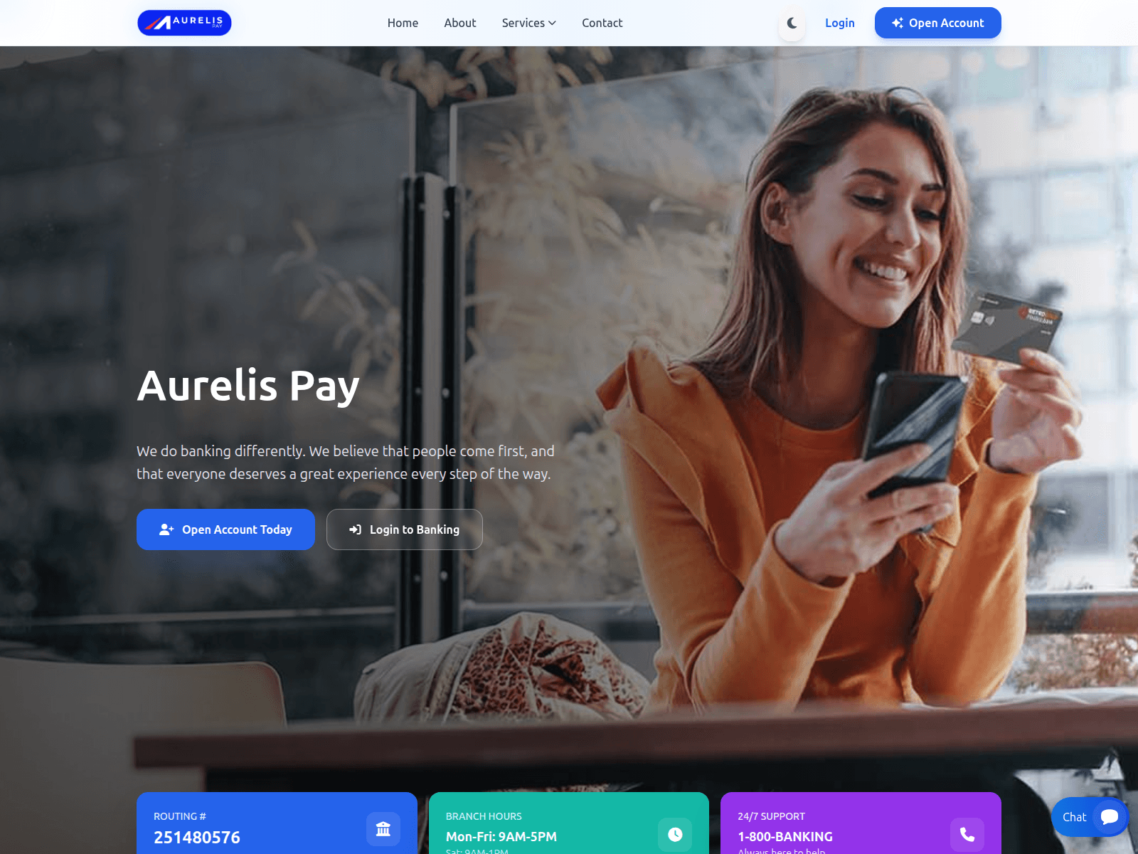 Screenshot of aurelispay.com